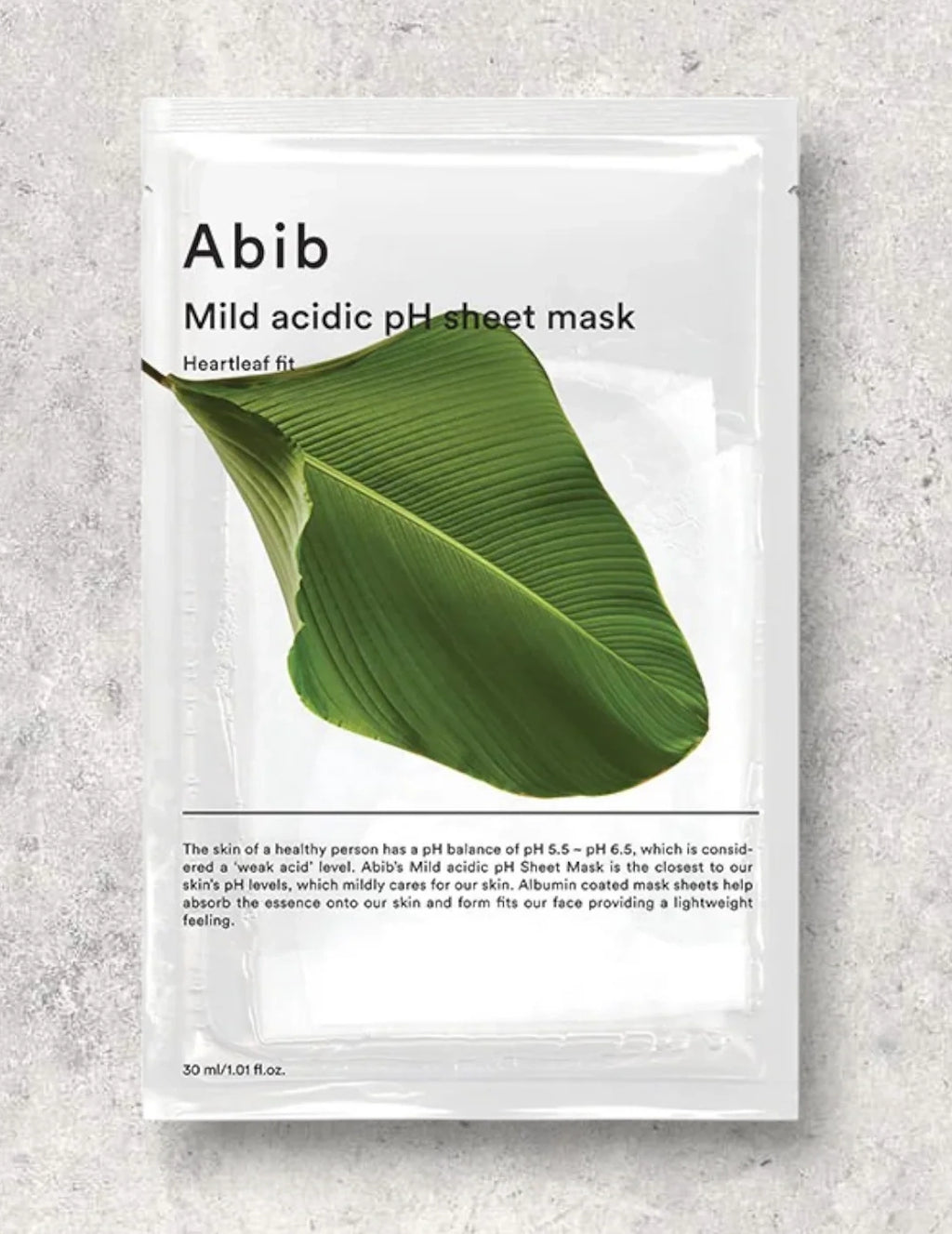 Abib - Heartleaf Fit Mild Acidic pH Sheet Mask 30 ml (Pack of 10)