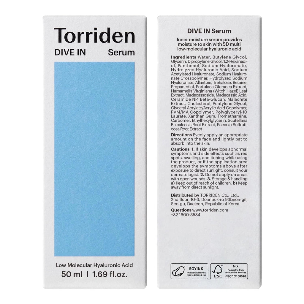 Torriden - DIVE IN Hyaluronic Acid Serum 50ml